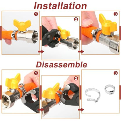 9 Inch Ear Clamp Pliers, Pinch Clamp Tool with Carbon Steel, Crimp Pliers for Automotive, Home Appliance Line, Plumbing and Industrial Use - size: 228.6 mm, style: Plier