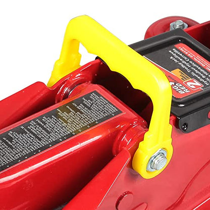 Big RED TAM82012 Torin Hydraulic Trolley Service/Floor Jack with Blow Mold Carrying Storage Case, 2 Ton (4,000 lb) Capacity, Red - style: 2 ton floor jack