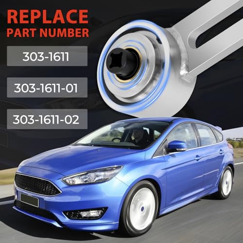 Engine Crankshaft Belt Pulley Removal Tool Fit for Ford 1.0 & 2.0 Ecoboost/Duratec, Torque Multiplier Tool with 21mm and 24mm Center Socket, 1:5 Labor Saving, 1/2" Drive 1500Nm, Replace 303-1611