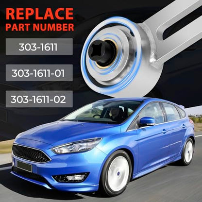 Engine Crankshaft Belt Pulley Removal Tool Fit for Ford 1.0 & 2.0 Ecoboost/Duratec, Torque Multiplier Tool with 21mm and 24mm Center Socket, 1:5 Labor Saving, 1/2" Drive 1500Nm, Replace 303-1611