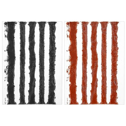 10 Pcs Tire Plugs, 4" x1/4" Rubber Tire Plug Repair Kit for Tubeless Off-Road Tires Car, RV, SUV, ATV, Motorcycle, Truck, Tractor (Black and Red) - color: Black and Red