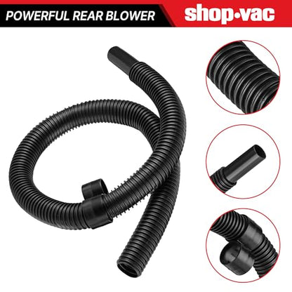 Shop-Vac 9056400 Dust Collection Hose Kit, 4 Ft x 1-1/4 Inch Flexible Vacuum Hose with 3 Adapters, Compatible with Wet/Dry Shop Vacuums & Power Tools