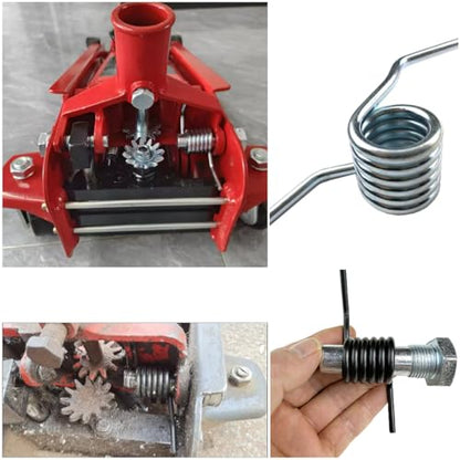 4 Pack 3 Ton Floor Jack Spring Replacement Hydraulic Car Jack Handle Tension Spring Parts for Hydraulic Trolley Service Heavy Duty Low Profile Racing Floor Jack with Wheels Keep Handles Return