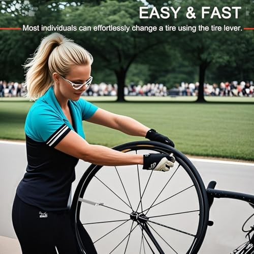 Bicycle Tire Levers, Iron Tire Spoons, Professional Bike Tire Removal Tool for Road, Mountain Bike, etc
