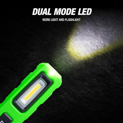 OEMTOOLS 32132 Dual Mode 6" LED Work Light, 200LM LED Flashlight, Gifts for Men, Magnetic, Rechargeable with USB Cable, Adjustable Brightness, Lights for Mechanics - style: 6" 200LM