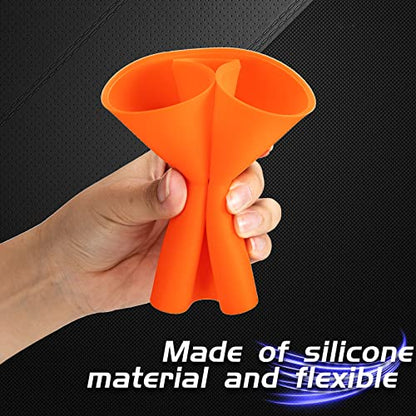 UTV Oil Funnel, Flexible Oil Funnel | Compatible with Can Am Maverick x3 Defender, Foldable Silicone Change Funnels for Automotive, Cars, ATVs, Boats and Trucks