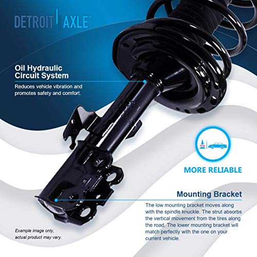 Detroit Axle - Front Struts for 2004-2006 Toyota Camry Solara Lexus ES330, 2 Struts & Spring Assembly 2004 2005 2006 Replacement - size: 10142-2/PAIR