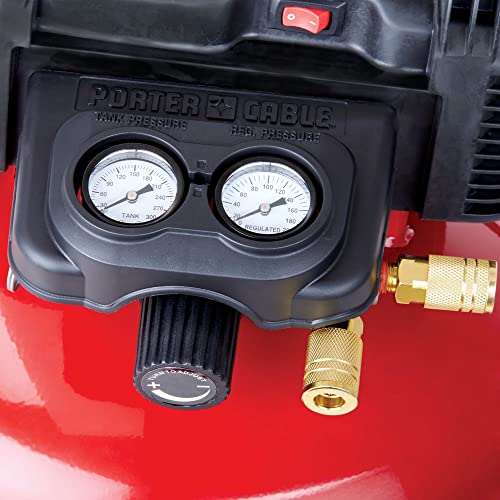 PORTER-CABLE Air Compressor, 6-Gallon, Pancake, Oil-Free (C2002)