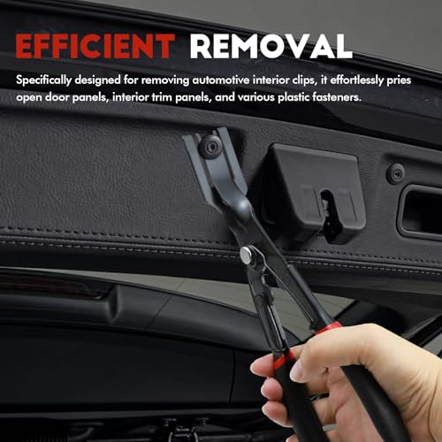 Wuyaoyao Panel Clip Pliers, Auto Door Panel Upholstery Trim Clips Removal Tool, Car Panels Clip Removal Plier, Automotive Fastener Push Pin Pry Pliers, Vehicle Dash Repair Tool, Car Accessories