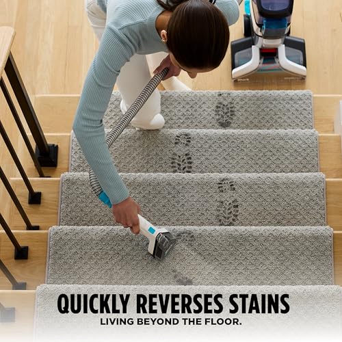 Shark CarpetXpert | Upright Carpet, Area Rug & Upholstery Cleaner | Carpet Shampooer with StainStriker Handheld Tough Stain Eliminator | Removes Tough Stains & Odors | 3 Cleaning Tools | White | EX201 - style: CarpetXpert + StainStriker