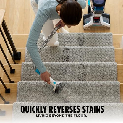 Shark CarpetXpert | Upright Carpet, Area Rug & Upholstery Cleaner | Carpet Shampooer with StainStriker Handheld Tough Stain Eliminator | Removes Tough Stains & Odors | 3 Cleaning Tools | White | EX201 - style: CarpetXpert + StainStriker