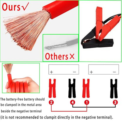 Jumper Cables for Car Battery, 8.5 Feet 1000Amp Automotive Booster Cables for Automobile, Car, SUV and Trucks, Jumper Cables Kit
