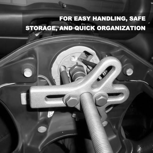 51 PCS Harmonic Balancer Puller Set, Heavy Duty Auto Steering Wheel Pulley Removal Tool Kit, Flange Type Gears Crankshafts Remover & Installer for Cars Trucks SUVs