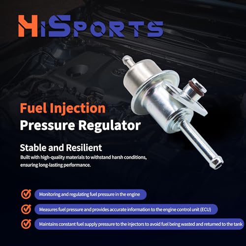 HiSport Fuel Injection Pressure Regulator PR4013 Replacement for Chevrolet Tracker for Suzuki Grand Vitara Aerio, 3.0 Bar - size: HSFPR4013