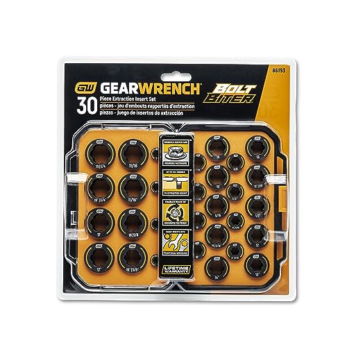 GEARWRENCH 30 Piece Bolt Biter SAE/Metric Wrench Insert Set - 86193 - style: 30 Piece