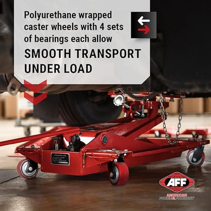 AFF Transmission Jack - Low Profile Manual Hydraulic Transmission Floor Jack (Available in Multiple Capacities) - size: 4400 lbs Capacity