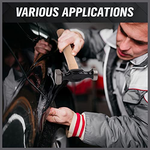 SWANLAKE 7 Piece Auto Body Repair Kit, Auto Body Tools, Auto Body Repair Tools with Carbon Steel Hammer Heads