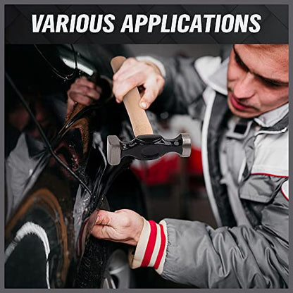 SWANLAKE 7 Piece Auto Body Repair Kit, Auto Body Tools, Auto Body Repair Tools with Carbon Steel Hammer Heads