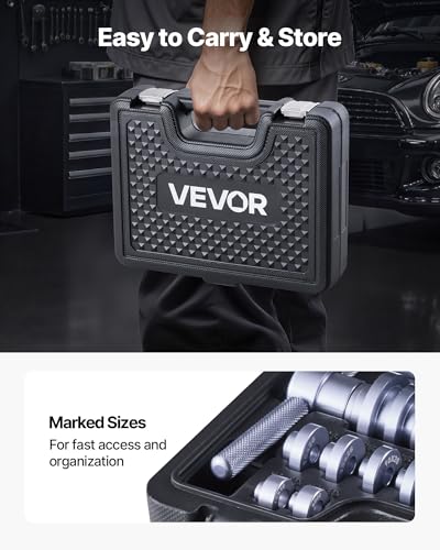 VEVOR Bicycle Bearing Press Kit, Bike for Wheels/Hub Bearing Installation with Bushings & Wrenches, Bike Soft Tail Frame Turning Point Hub Assembly Tool 25pcs