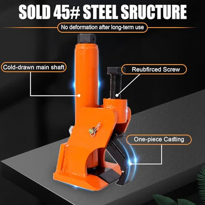 Manual Tire Bead Breaker Tool for Tire Removal, 38"-42" Tire Removal Tool Manual Tire Changer Machine Tire Changing Tool Tire Repair Tools with Replacement for Atvs, Utvs(Orange)