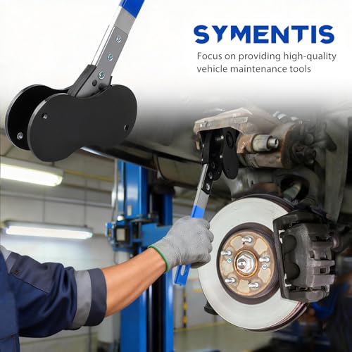 2026 Upgraded Patented Gen2 Plus Brake Caliper Compression Tool, 5 in 1 Piston Compressor, Brake Pad Spreader with 2 Brake Lubricants & 2 Hooks for Single/Twin/Quad Calipers, blue | Upgraded high strength reinforced steel, ultra smooth operation