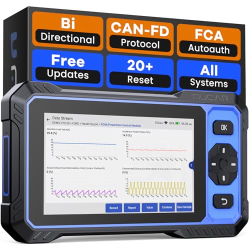 MUCAR 682 AI-Assisted OBD2 Scanner Bidirectional Scan Tool, Scanner for Car ALL System, OBD2 Scanner Diagnostic Tool with Active Test,Car Diagnostic Scanner with 20+ Reset,CAN FD & FCA SGW,Free Update