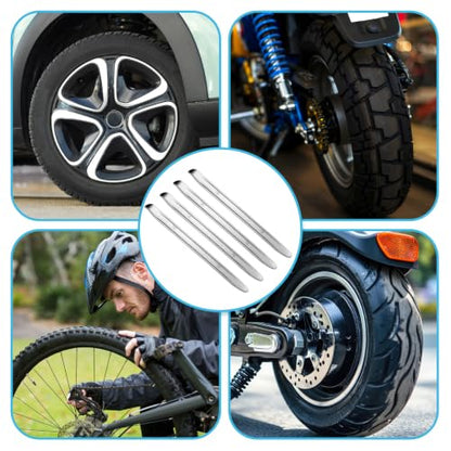 Zonon 4 Pcs 12 Inch Tire Spoons Iron Heavy Duty Tire Changing Tool Levers Bar Professional Changing Tool for Installing and Removing and Repairing Wheel for Cars Motorcycles Dirt Bike Lawn Mower Spoon - size: 12 Inch
