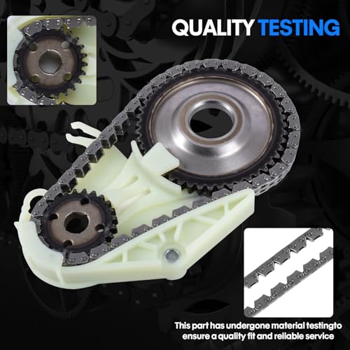 Timing Chain Kit with Oil Pump Drive Chain for 2012-2017 BMW 228i, 320i, 328i, 428i, 528i, X1, X3, X4, X5, Z4, N20 N26 2.0L 3.0L Engines – Replaces 11417602649, 11417602653, 11417605367 - color: BMW 2.0L 3.0L Timing Chain Kit