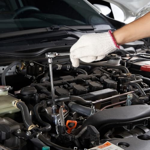 VEVOR Mechanics Tool Set and Socket Set, 450 Pcs, 1/4, 3/8 and 1/2 inch Drive Deep and Standard Sockets, SAE Metric Mechanic Tool Kit with Bits, Wrenches, Accessories, Storage Case with Orange Drawer - size: 1/4"&3/8"&1/2", style: NEW 450 PC