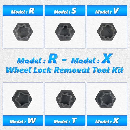 BELEY 22PCS Wheel Locking Nut Key Kit Compatible with Audi Series | A-X Automotive Spline Wheel Anti-Theft Screws Remover & Socket Keys Kit - style: 22pcs for Audi