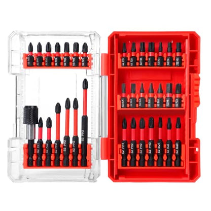 35-Piece Magnetic Security Screwdriver Bit Set with Storage Case, Dual-Use for Power Drills & Manual Drivers