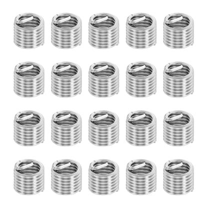 PATIKIL Wire Thread Inserts 3/8-16 UNC 1.5D 14.2mm, 20Pcs 304 Stainless Steel Helical Coiled Wire Screw Threaded Sleeve Sheath for Mechanical Equipment Automotive Repairs - size: 3/8-16 UNC, 14.2mm