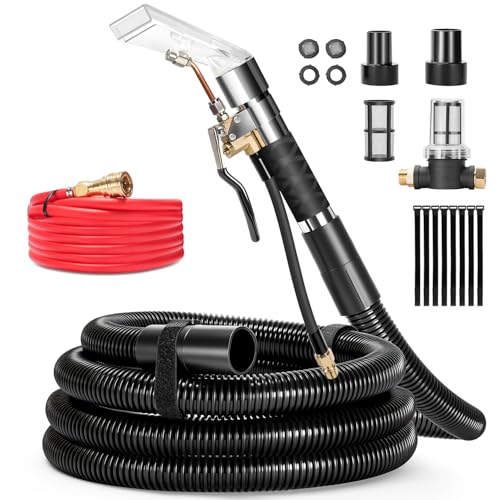 Extractor Attachment Kit for Shop Vac, Extractor Kit with Wand Hose Adapter Fit Carpet Sofa Car Cleaning for Home and Auto