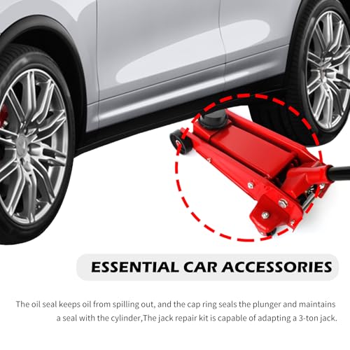 16PCS Floor Jack Repair Sealing Tool Kit,3 Ton Floor Jack O Ring Kit with Oil Filler Plug for Improved Sealing of Hydraulic Systems,Standard Car Accessories Floorr Jack Parts