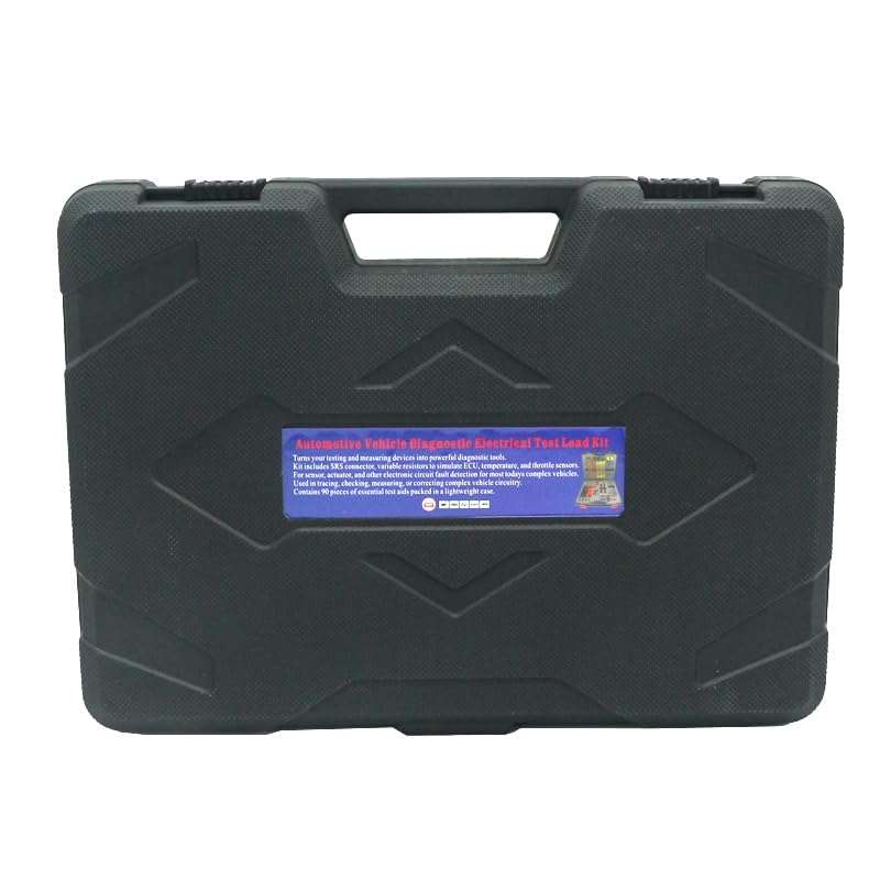 92pcs Automotive Circuit Test Leads Kit, Multimeter Test Leads Kit with Carrying Case, Multi Function Auto Diagnostic Electrical Test Kits with Alligator Clips, Probles, Connectors Adapter Cables