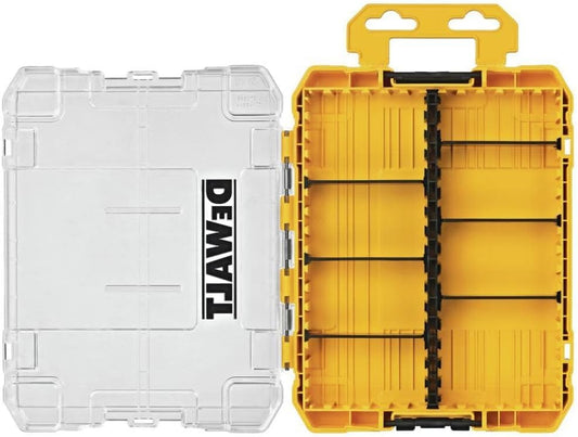 DEWALT Tool Box, Medium 8-Compartments Small Parts Organizer, Portable Tough Case Screw Organizer Toolbox with Customazible Dividers (DWAN2190) (Pack of 5) - size: One Size (Pack of 5)