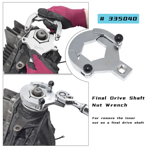 Rear Drive Axle Differential Installer Remover Tool Kit | Compatible with BMW E70 E90 E91 E92 X3 X5 X6 RWD 4WD, Replace 335040 335050 335060 335080 230020, with Carrying Case & Gloves - size: 10pcs