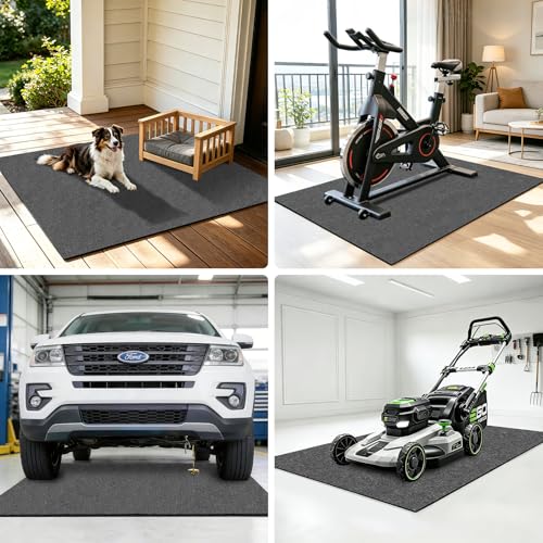 Oil Spill Mat Garage Floor Mat 60"x72",Maintenance Mat for Oil Change 5'x6' | Non-Slip TPE Backing,Absorbent Contain Spills,Waterproof,Protect Driveway Garage Floor from Oil Drip,Washable Reusable - size: Garage Floor Mat 5' x 6'-1PK