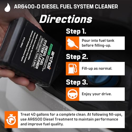 Archoil AR6400-D Diesel Fuel System Cleaner (12 oz) Four Pack - Rapid Injector Cleaner, Turbo & DPF Deposit Control - size: 12 Fl Oz (Pack of 4)