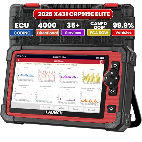 Launch X431 CRP919E 2026 Scan Tool,OBD2 Scanner with ECU Coding, 35+ Resets | Bidirectional, CRP919EBT, Code Reader, Full System, Active Test, CANFD DOIP, FCA Autoauth, TPMS &BST360, 2-Year Free Update