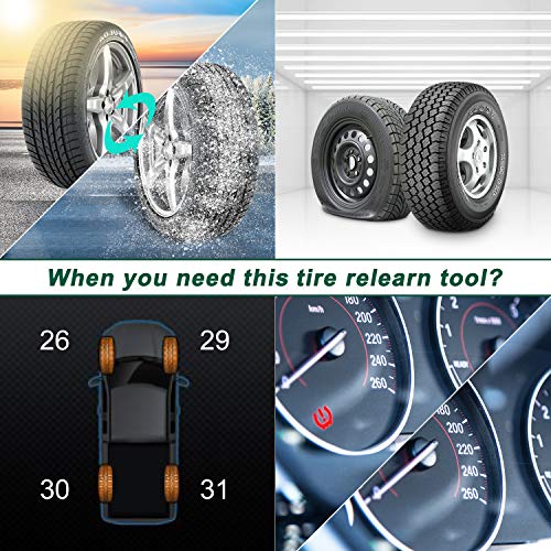 JDIAG TPMS Sensor Tool, TPMS Relearn Tool for Ford F150 Lincoln Mercury Auto TPMS Reset Sensor Programming Training Tools Tire Pressure Monitoring System (TPMS-19 / 8C2Z-1A203-A)