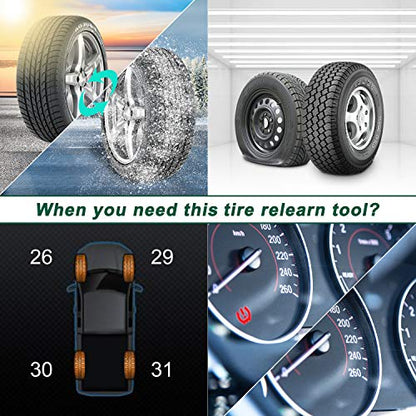 JDIAG TPMS Sensor Tool, TPMS Relearn Tool for Ford F150 Lincoln Mercury Auto TPMS Reset Sensor Programming Training Tools Tire Pressure Monitoring System (TPMS-19 / 8C2Z-1A203-A)