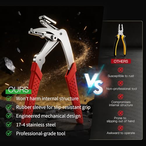 Car Clip Pliers Trim Removal Tool for Clip Panel Car Push Pin Automotive Clip Remover for Auto Fastener Rivet Body Repair for Door Panels Interior Exterior Trim Mechanic Without Damage Disassembly