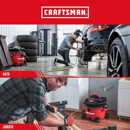 CRAFTSMAN CMXZVBE37413 2-1/2 in. Dusting Brush Wet Dry Vac Shop Attachment | Industrial-Grade Shop Vacuum Accessory for Cleaning Stubborn Debris, Fits 2-1/2 in. Hose Diameter - style: Dusting Brush