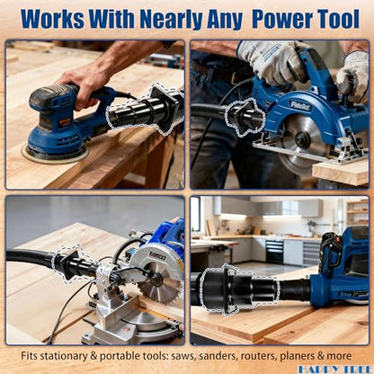 (2 Pack) Universal Tool Adapter Attachment for Shop Vac Wet/Dry Vacuum Connects to Power Tools 2-1/2" Integrated Hose Adapters for Dust Collector for Saw and Sander - size: 2 Pack