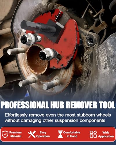 Wheel Bearing Removal Tool, Wheel Hub Removal Tool Hub Bearing Puller with Carrying Case for Most 5 6 8 Lug Hub Assemblies On Cars Or Trucks