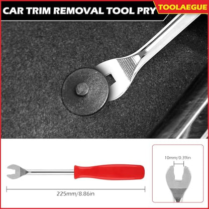 TOOLEAGUE 8Pcs Fuel Line Disconnect Pliers Set,Hose Pipe Clamp Clip | Fuel Filter Caliper,Panel Clip/Spring Clamp/Hose Removal/Relay Puller/Plier,30 Degree Push Pin/Car Trim Removal Tool for Auto