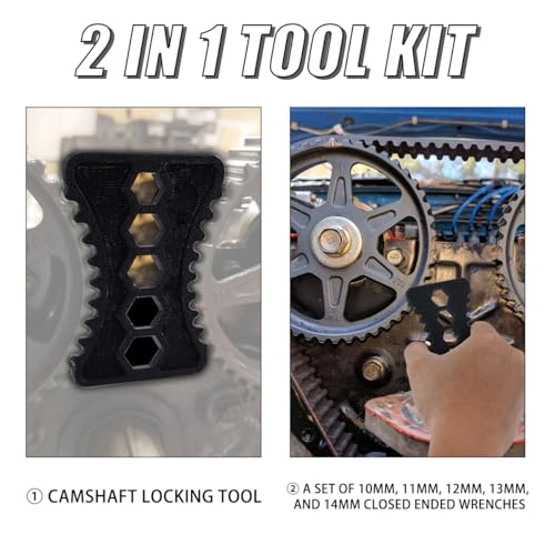 Engine Cam Gear Lock Timing Belt Installation Tool for Mazda X-5 1990-2005, Engine Camshaft Locking Tool Tensioning Alignment Timing Belt Tool Kit Compatible for Miata X-5