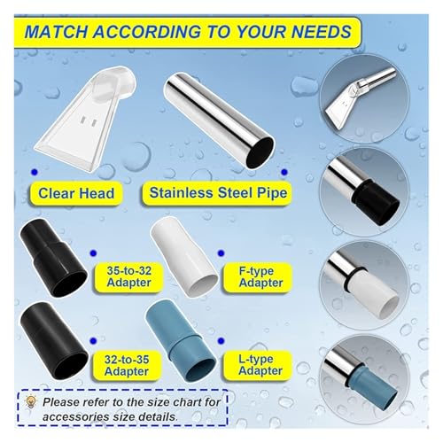 Extractor Hand Wand with Clear Head for Upholstery & Carpet Cleaning,Car Detailing Vacuum Wand for Portable Extractors