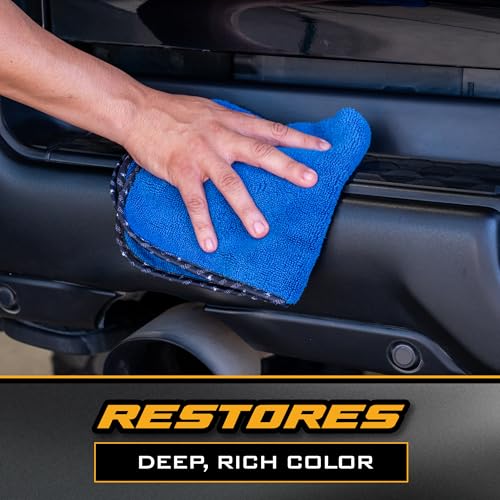 Chemical Guys, Black Trim Restorer Gel for Exterior Plastic & Rubber, 16 oz | Controlled gel restores a deep black finish to faded exterior trim, plastic and vinyl, dries non-greasy - style: 16 Oz